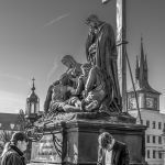 Taken during a morning walk.  This fellow was sleeping at the Lamentation of Christ